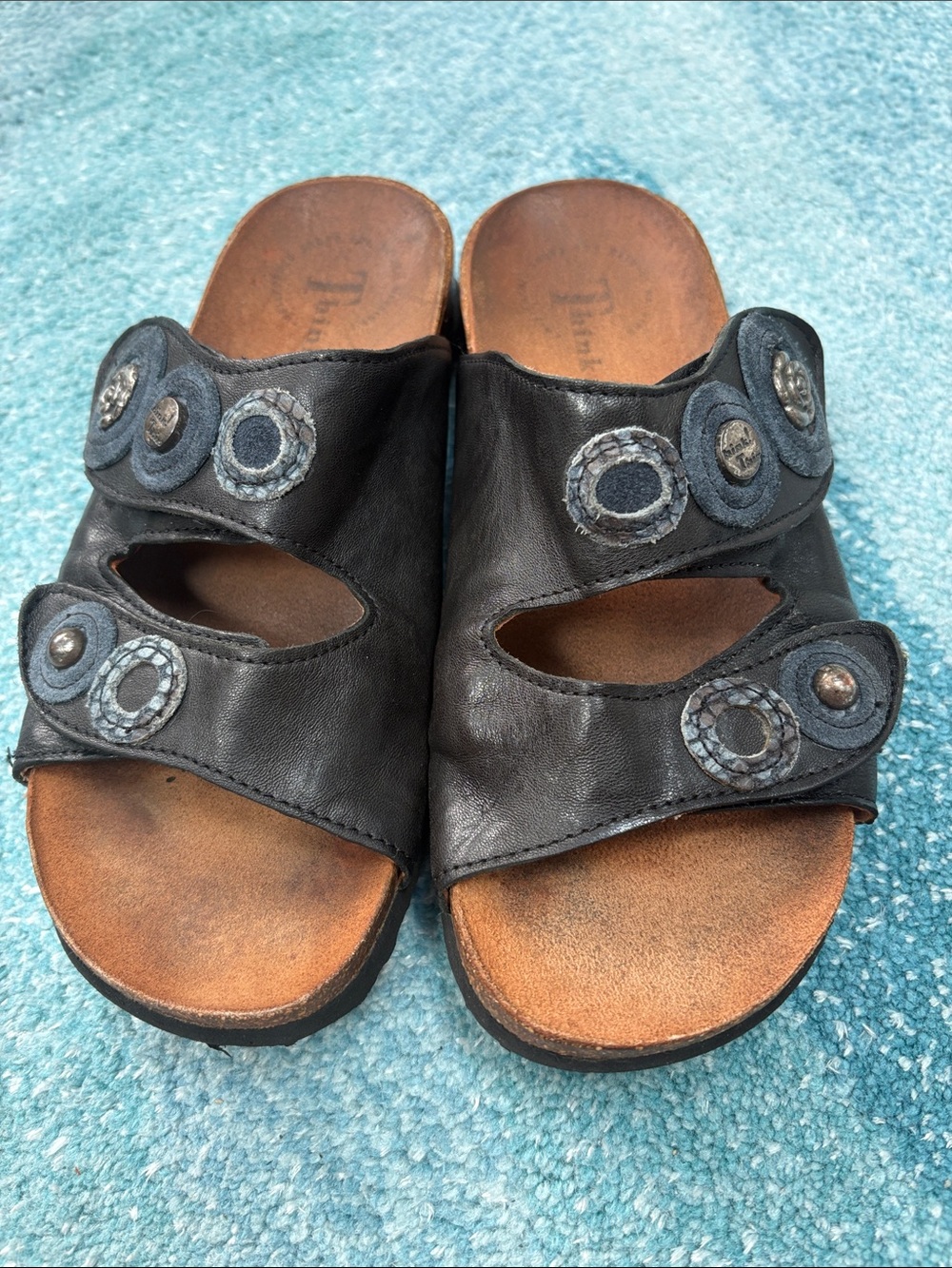 Think! Slip On Sandals, Sz 36